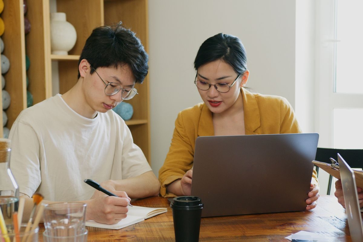 People working together in an office